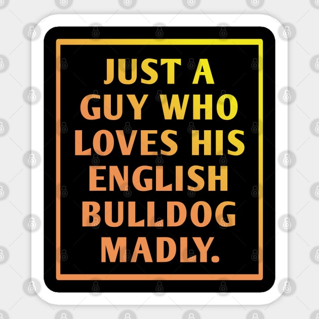 English Bulldog Sticker by BlackMeme94